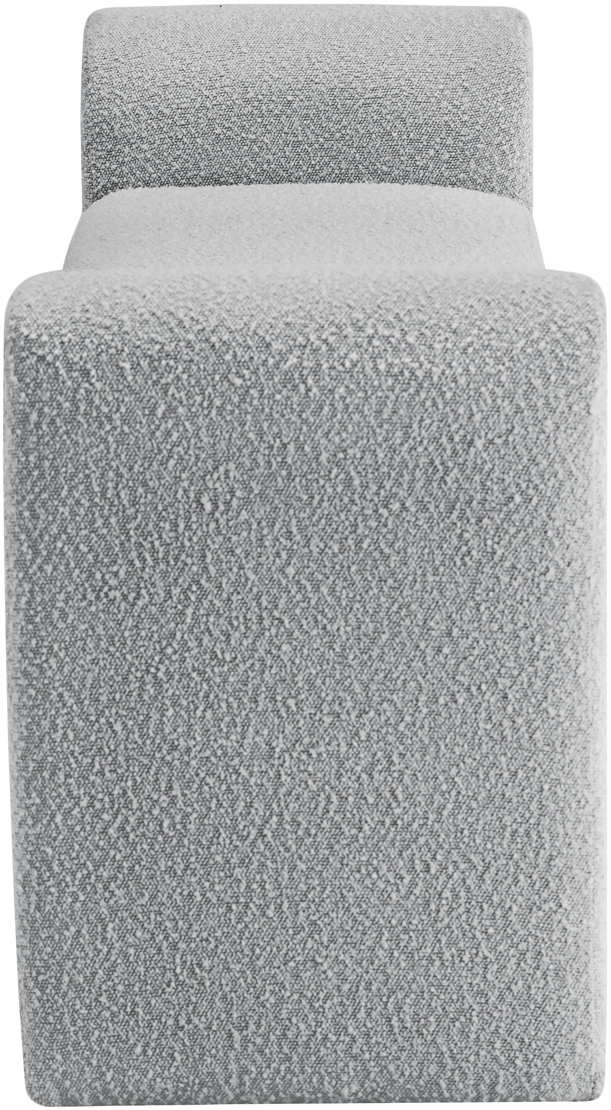 Stylus 51" Boucle Fabric Bench