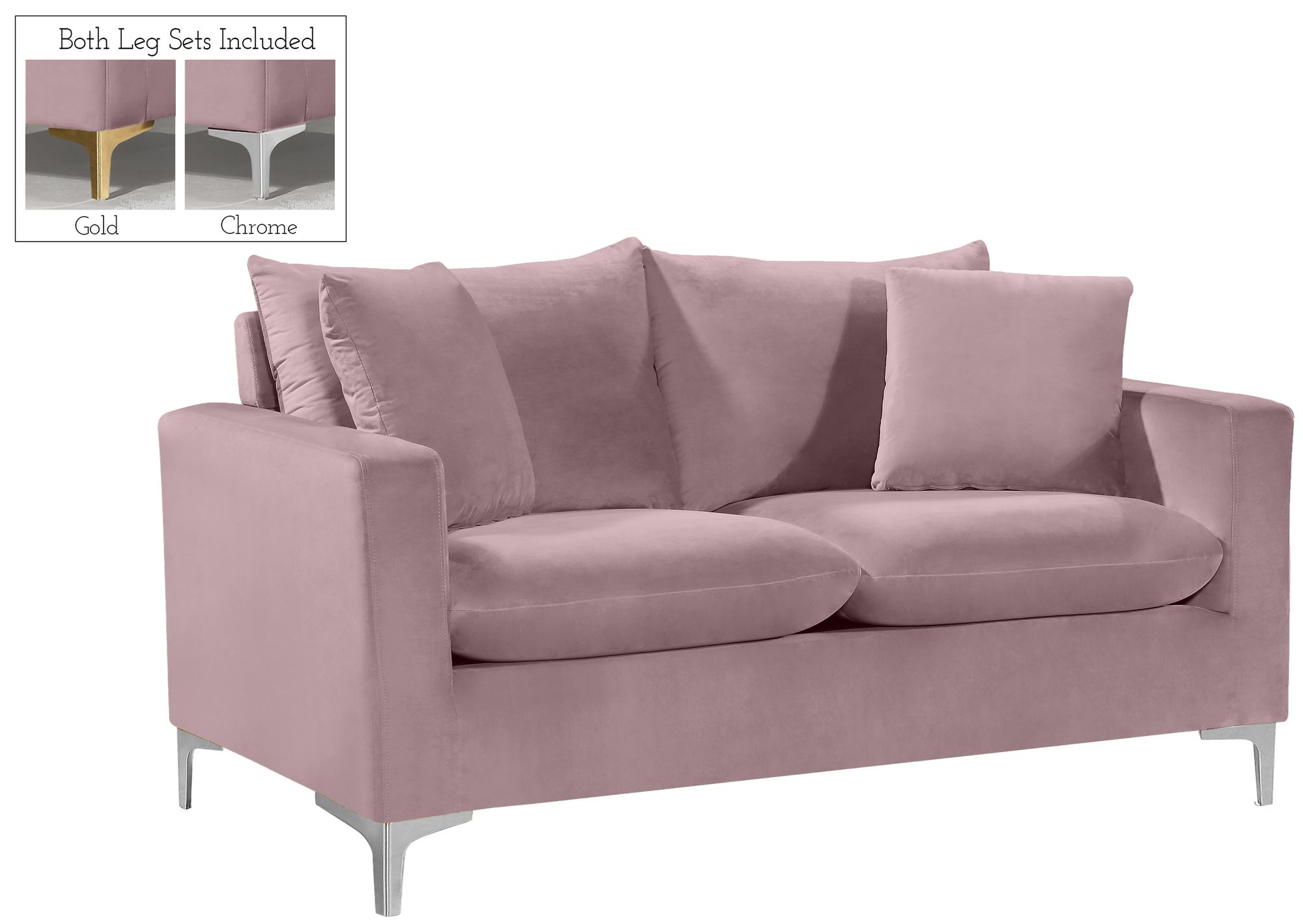 Naomi Velvet Loveseat