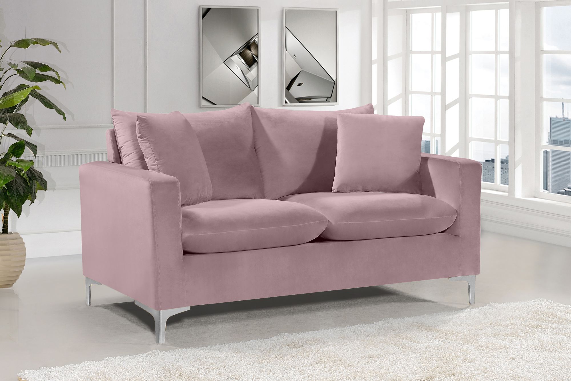 Naomi Velvet Loveseat