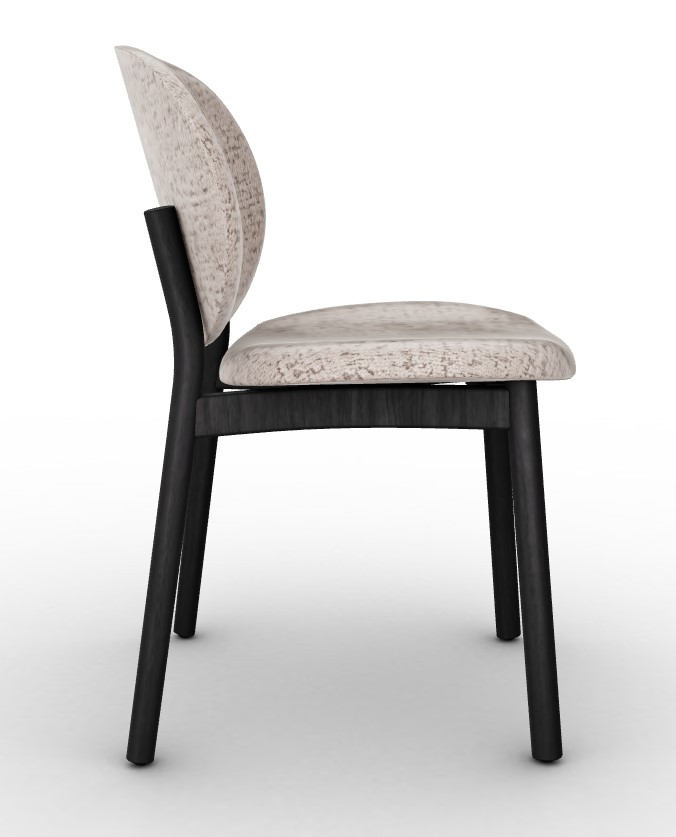Ines Aspen Fabric/Wood Dining Chair