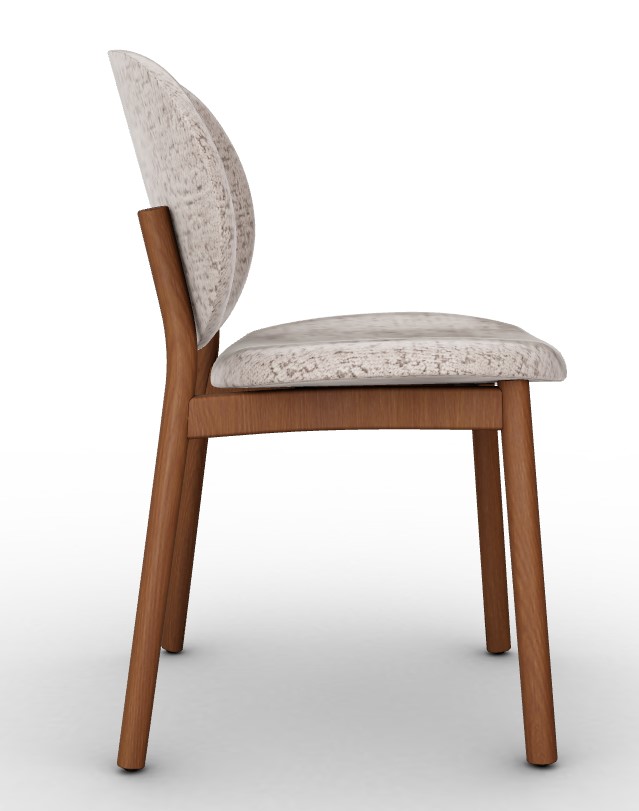 Ines Aspen Fabric/Wood Dining Chair