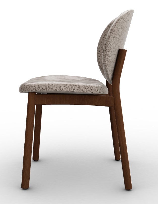 Ines Aspen Fabric/Wood Dining Chair