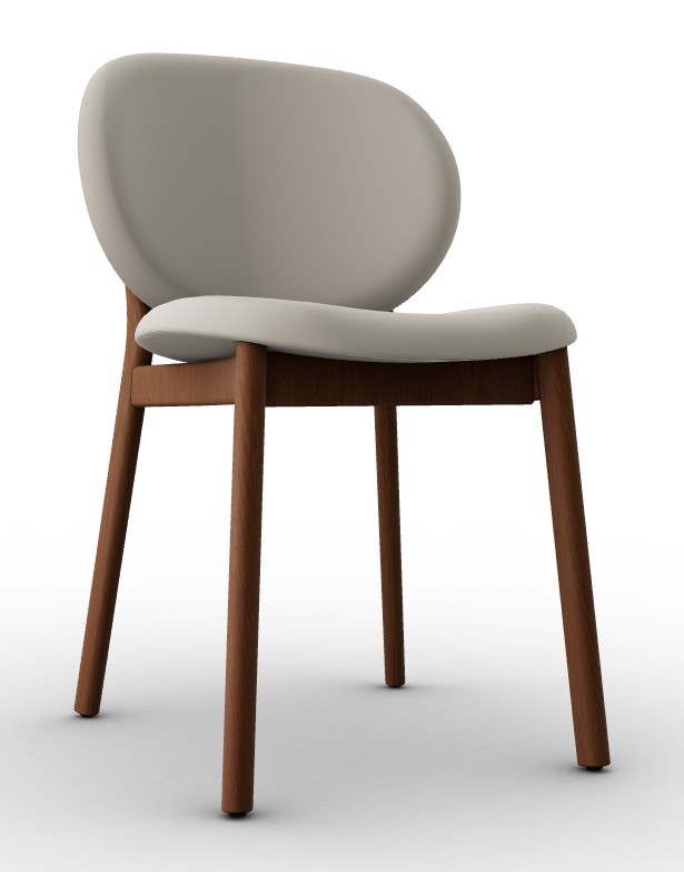 Ines Upholstery/Wood Dining Chair