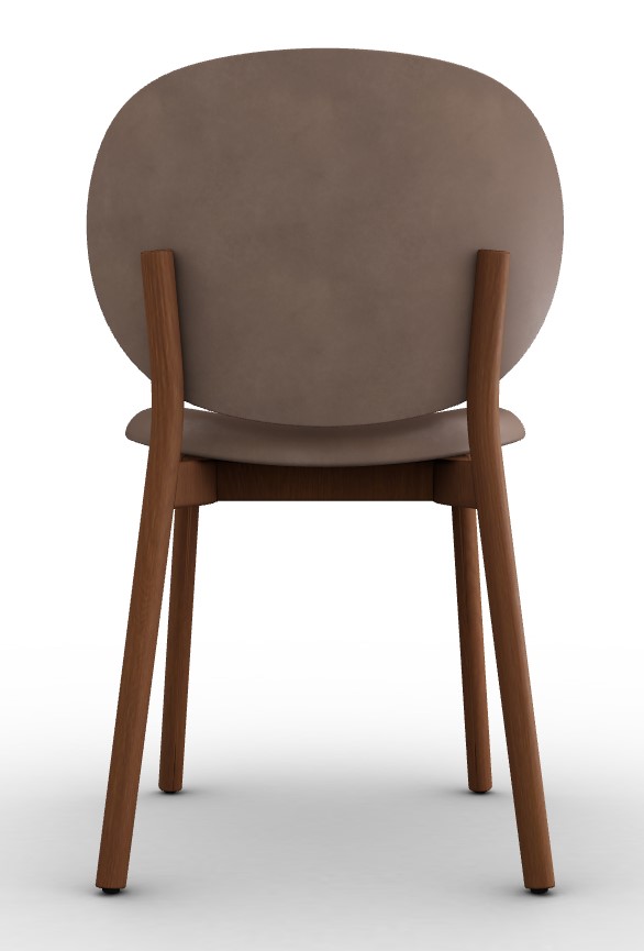 Ines Vintage Leatherette/Wood Dining Chair