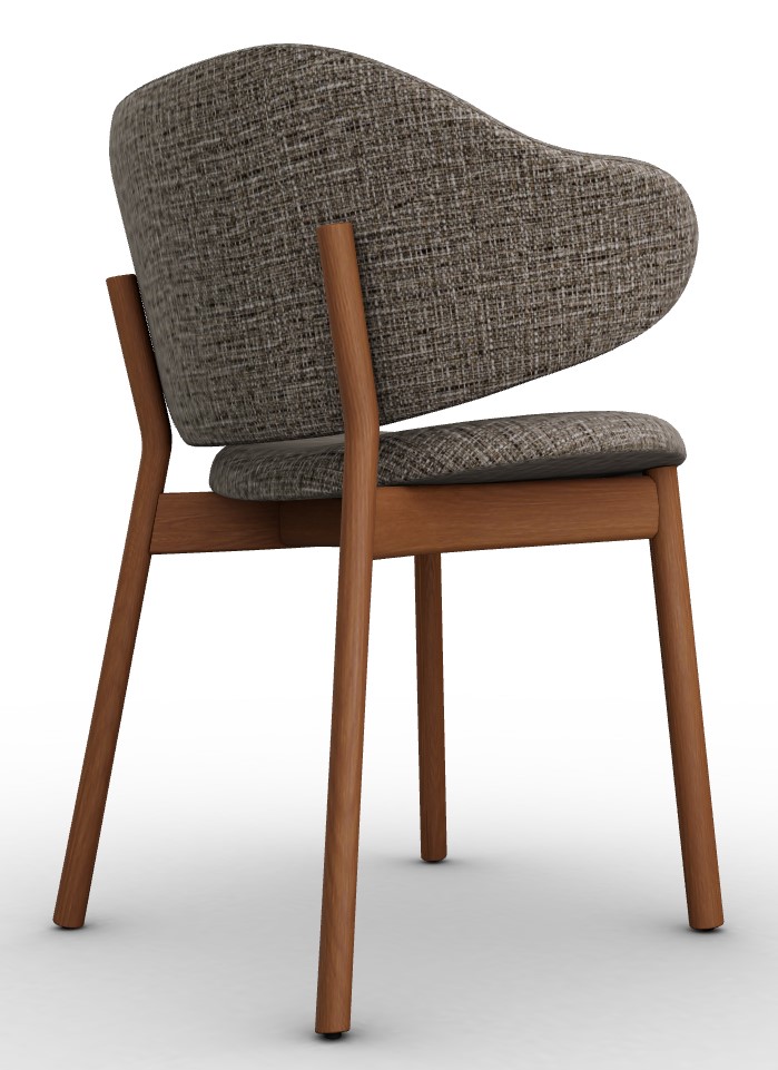 Holly Kalix Fabric/Wood Dining Chair