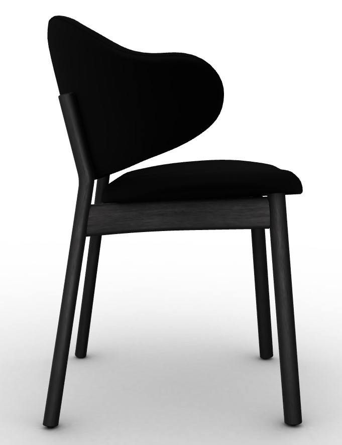 Holly Venice Fabric/Wood Dining Chair