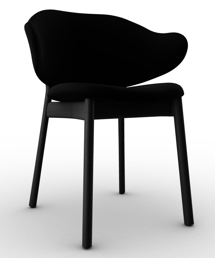 Holly Venice Fabric/Wood Dining Chair