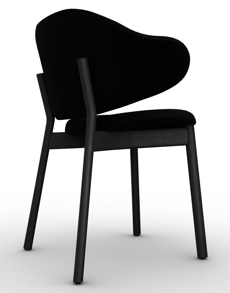 Holly Venice Fabric/Wood Dining Chair