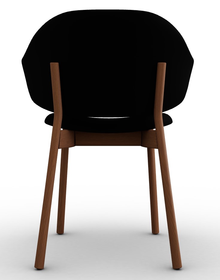 Holly Venice Fabric/Wood Dining Chair