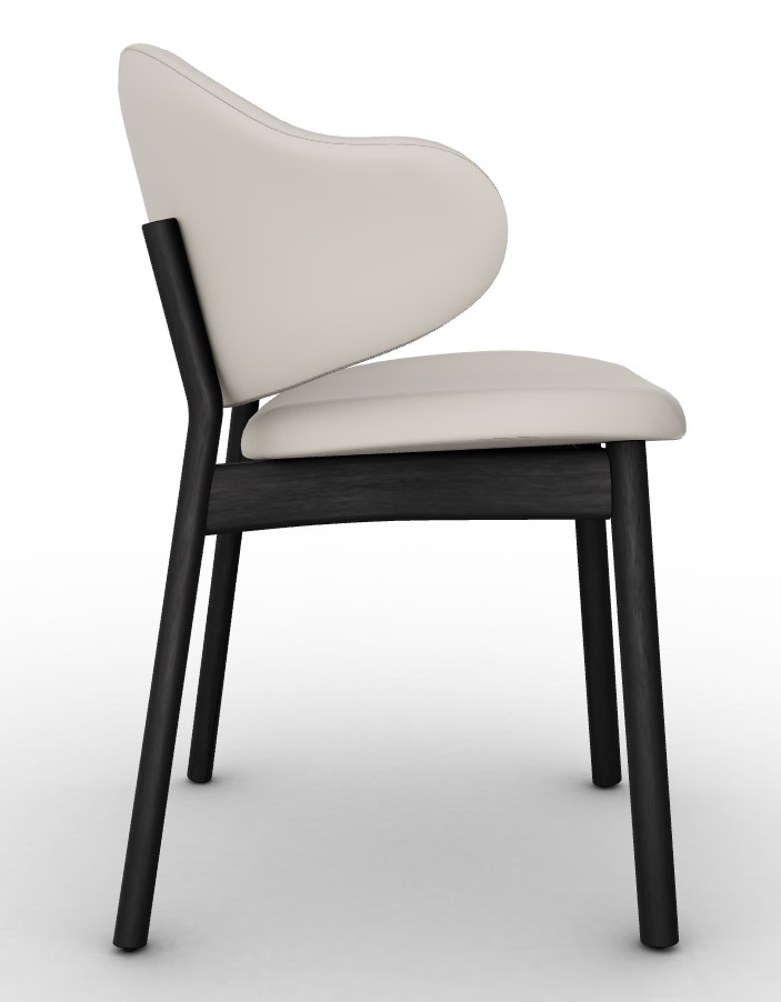 Holly Venice Fabric/Wood Dining Chair