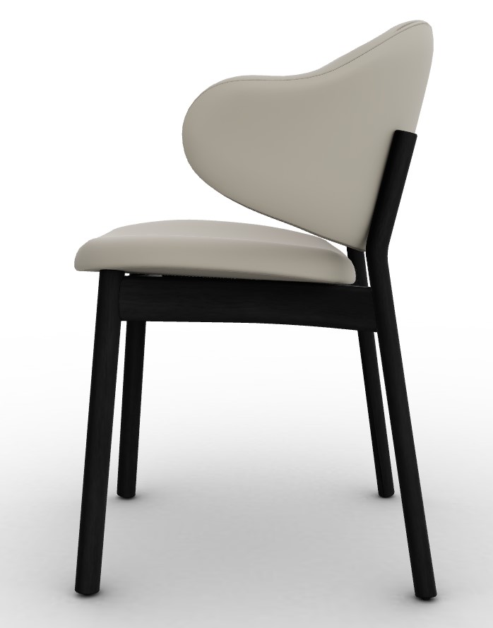 Holly Venice Fabric/Wood Dining Chair