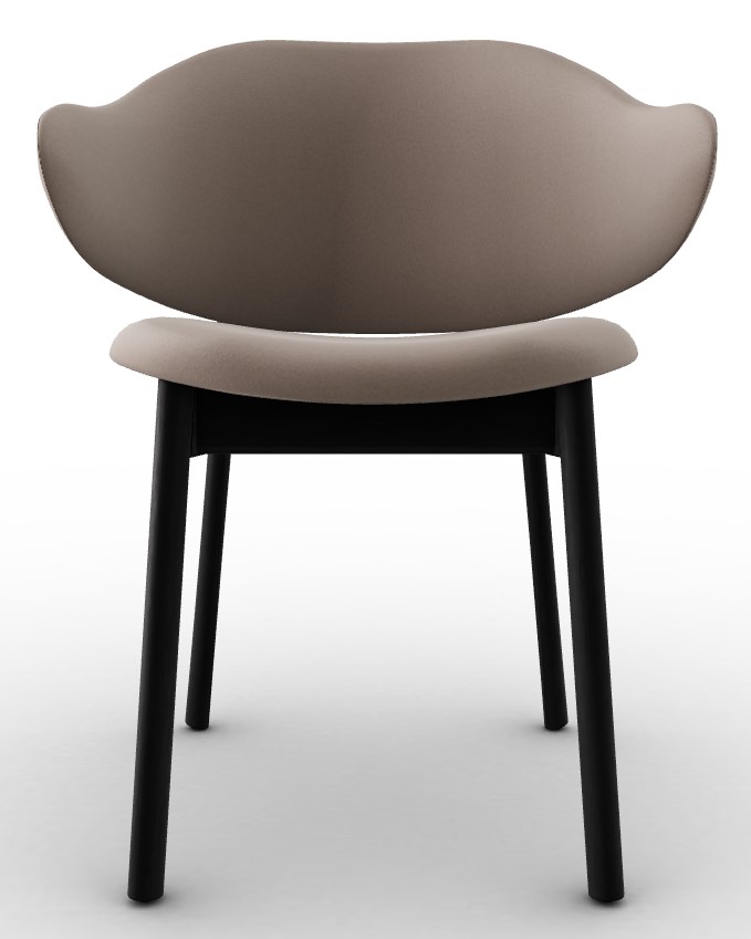 Holly Venice Fabric/Wood Dining Chair
