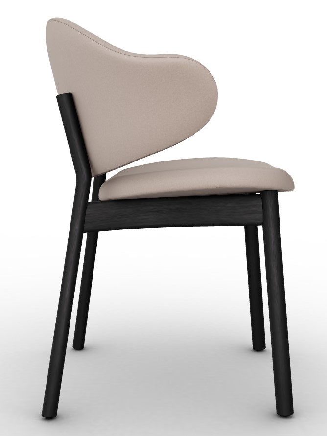 Holly Venice Fabric/Wood Dining Chair