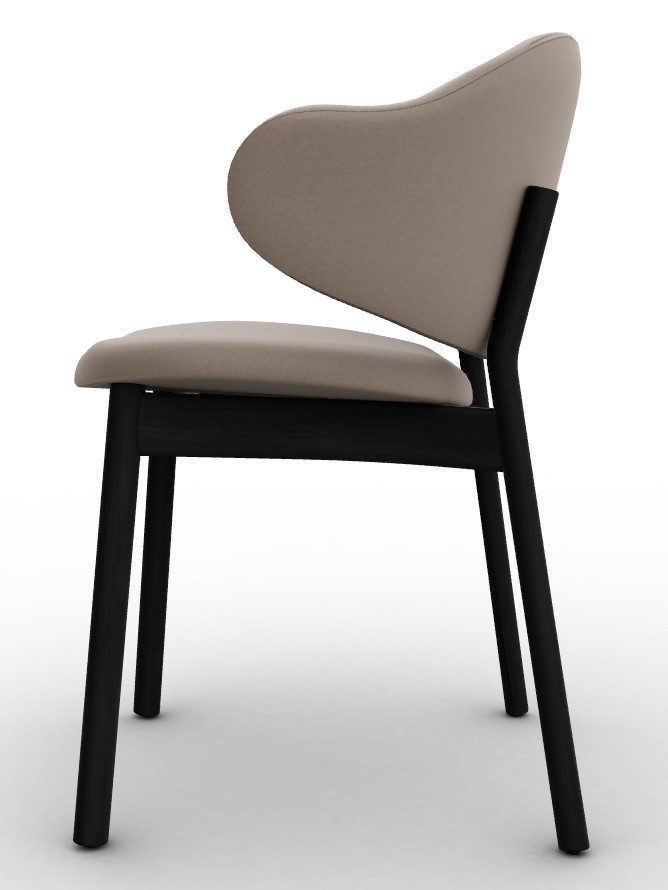 Holly Venice Fabric/Wood Dining Chair