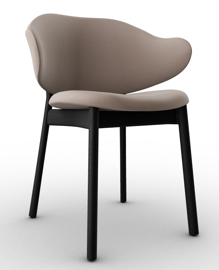 Holly Venice Fabric/Wood Dining Chair