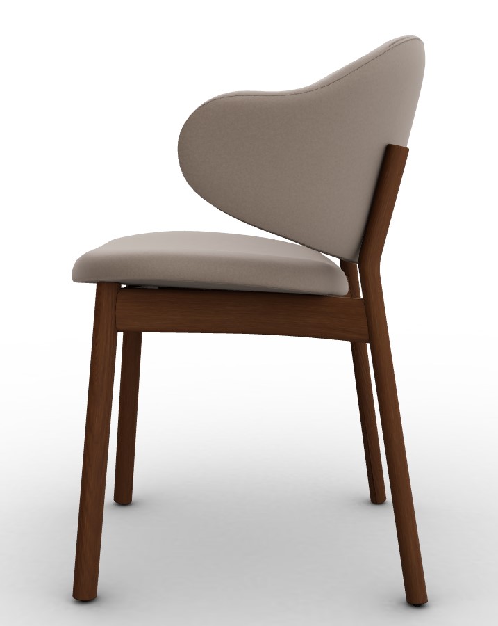Holly Venice Fabric/Wood Dining Chair