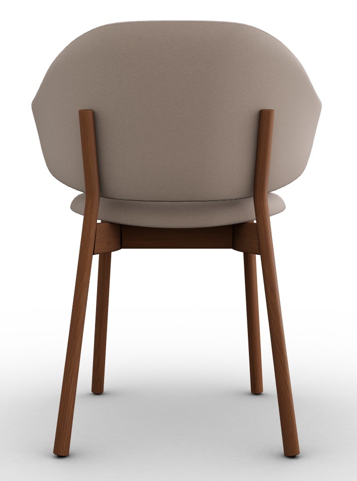 Holly Venice Fabric/Wood Dining Chair