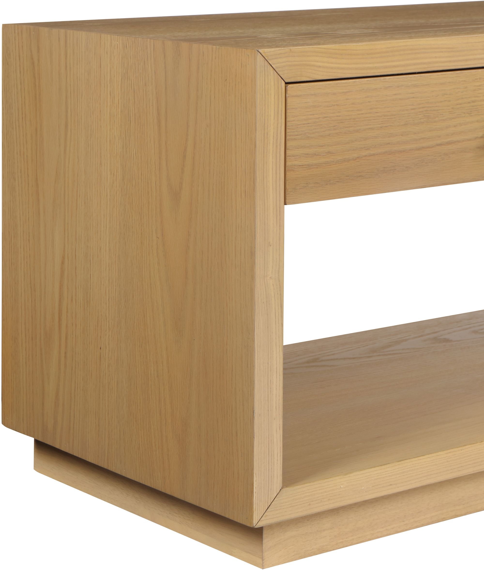 Avery 1-Drawer Oak Veneer Nightstand