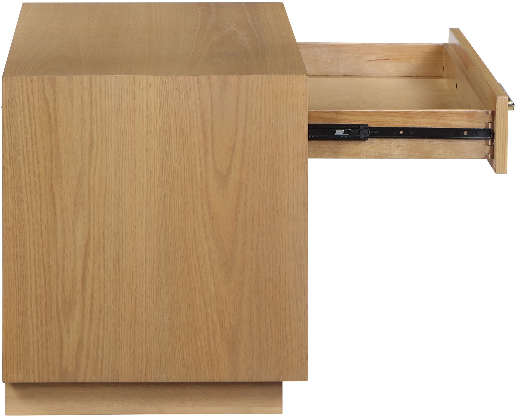 Avery 1-Drawer Oak Veneer Nightstand