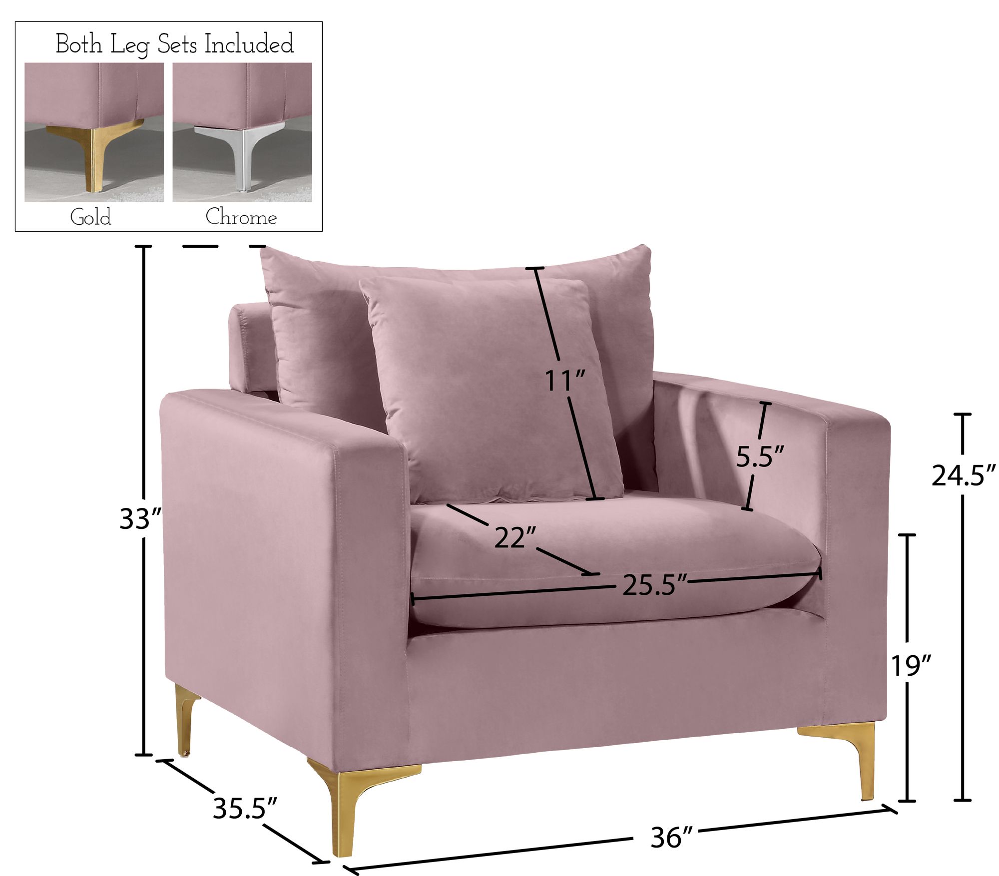 Naomi Velvet Chair