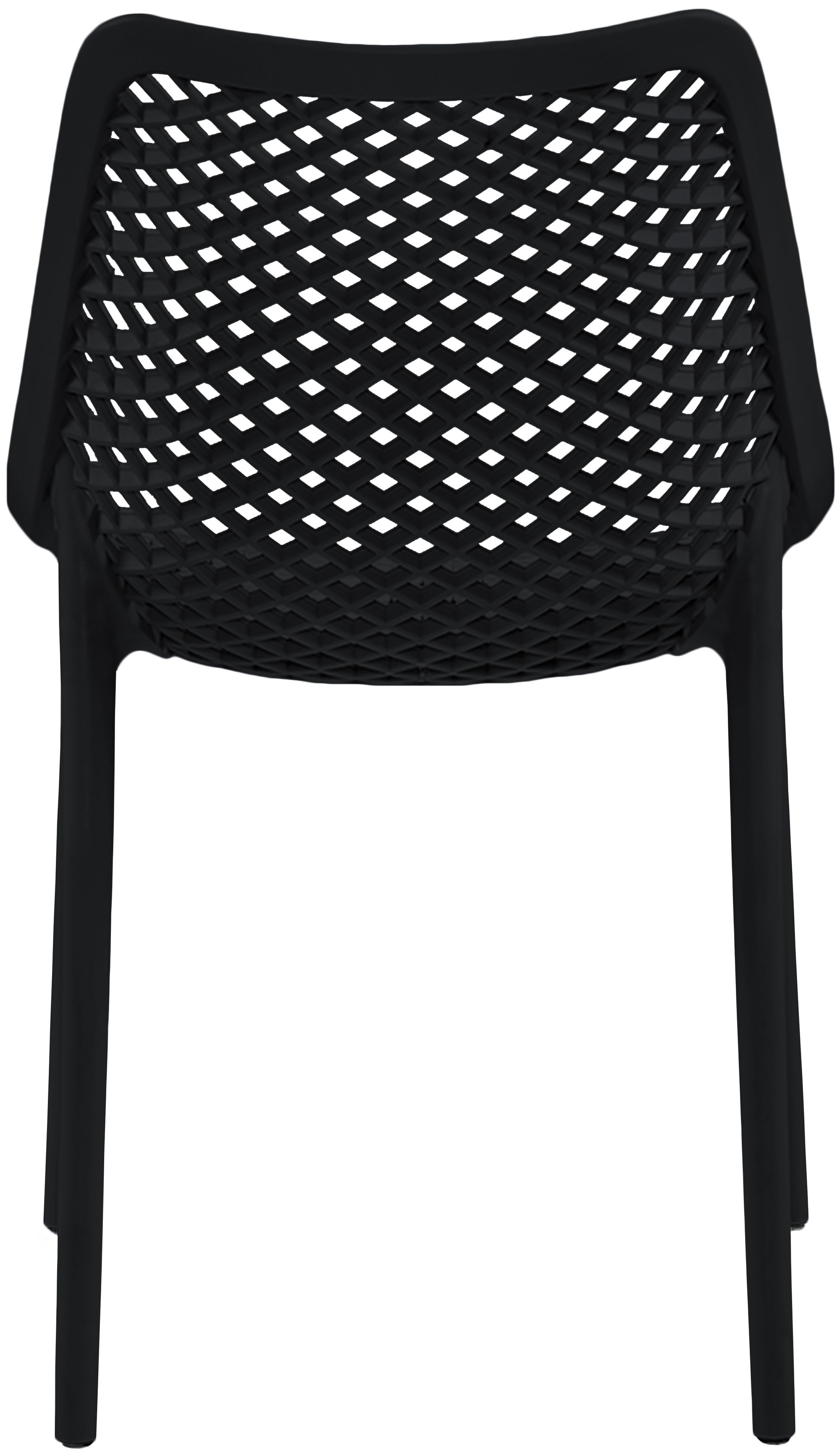 Mykonos Outdoor Patio Polypropylene Plastic Dining Side Chair