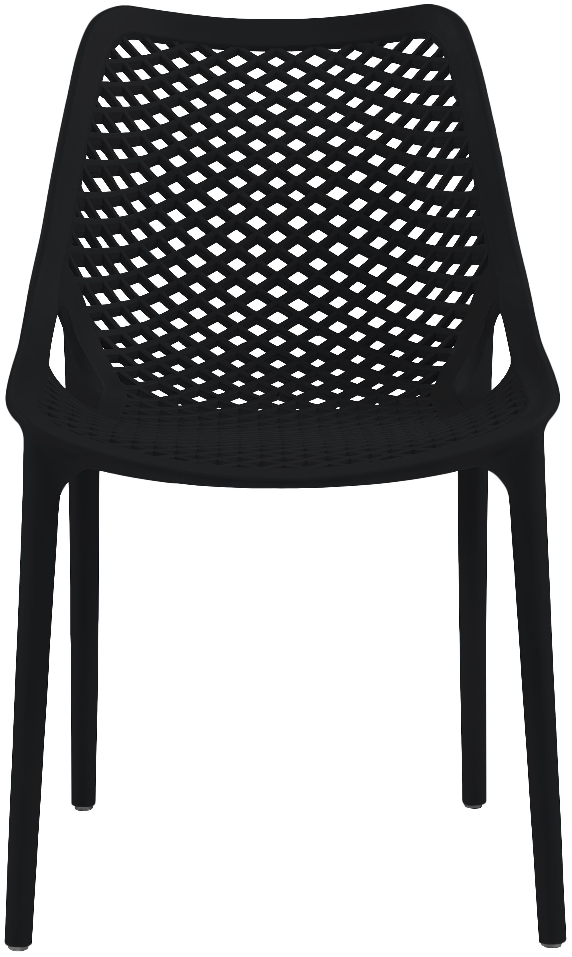 Mykonos Outdoor Patio Polypropylene Plastic Dining Side Chair
