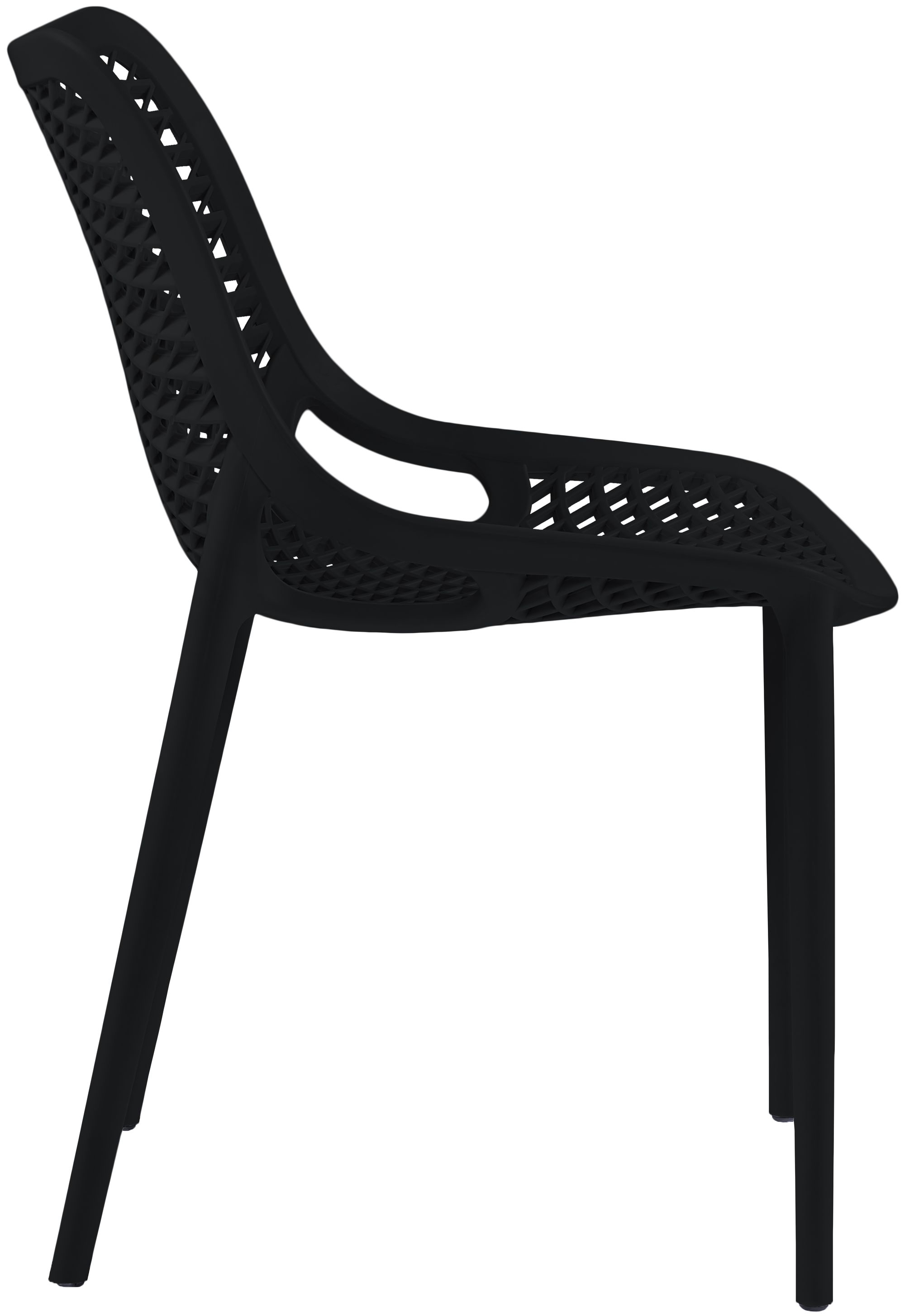 Mykonos Outdoor Patio Polypropylene Plastic Dining Side Chair