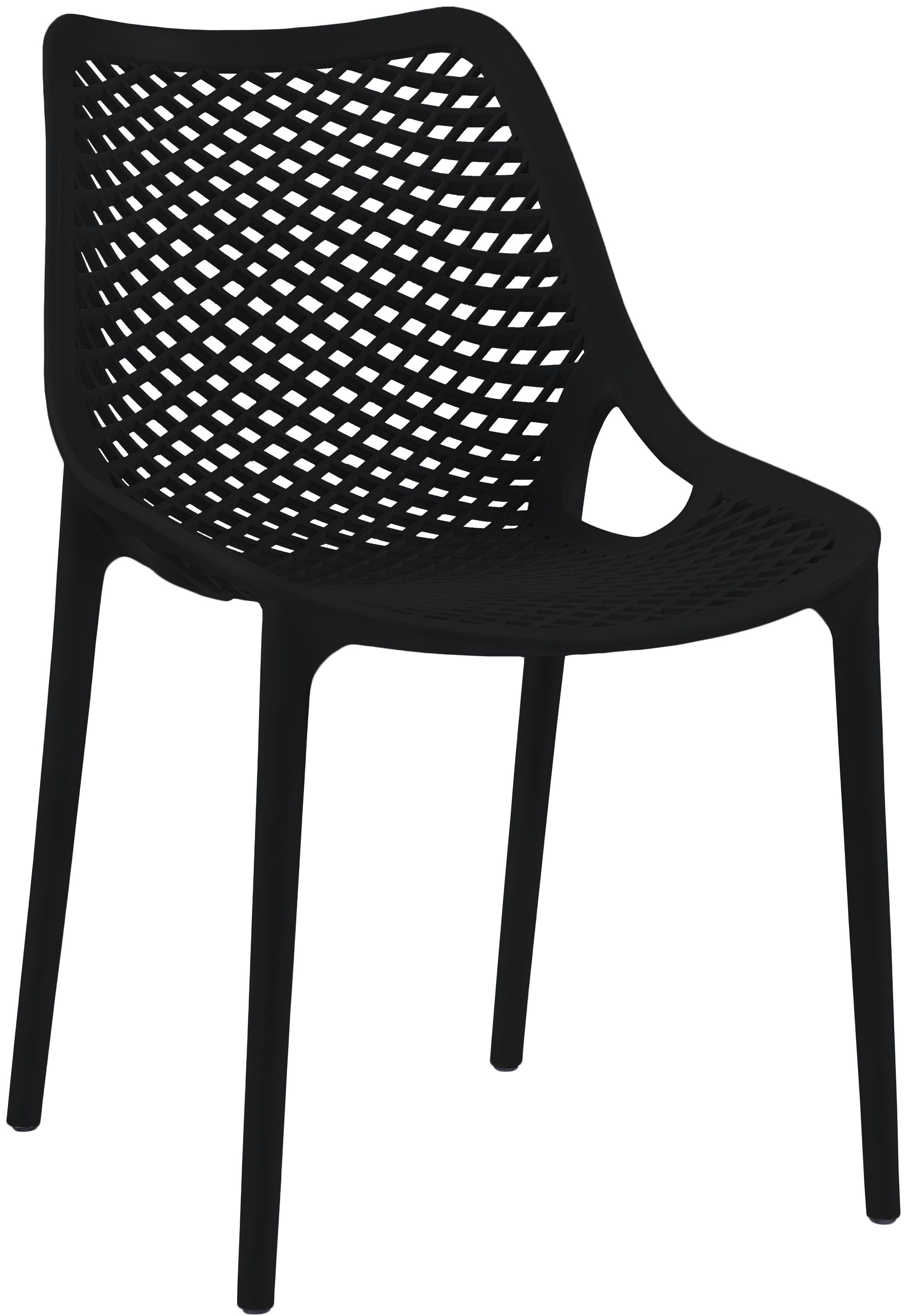 Mykonos Outdoor Patio Polypropylene Plastic Dining Side Chair