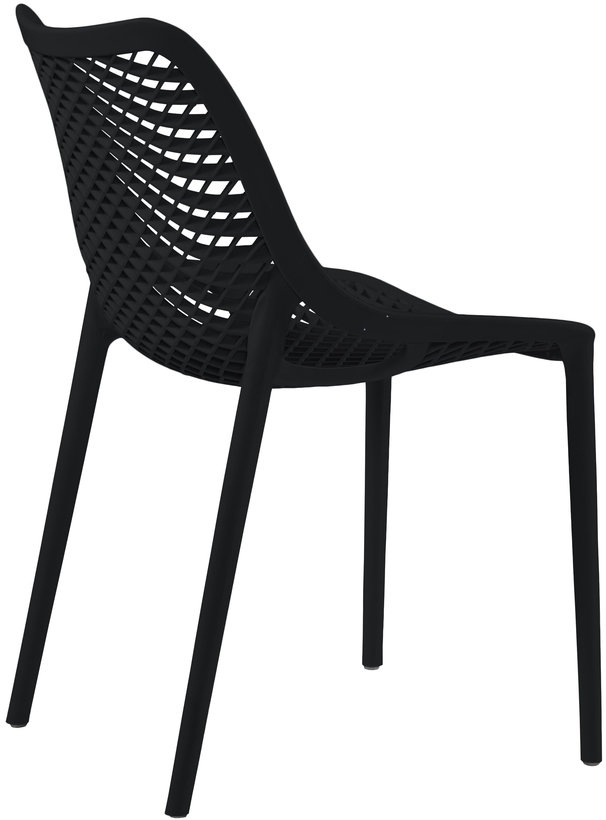 Mykonos Outdoor Patio Polypropylene Plastic Dining Side Chair