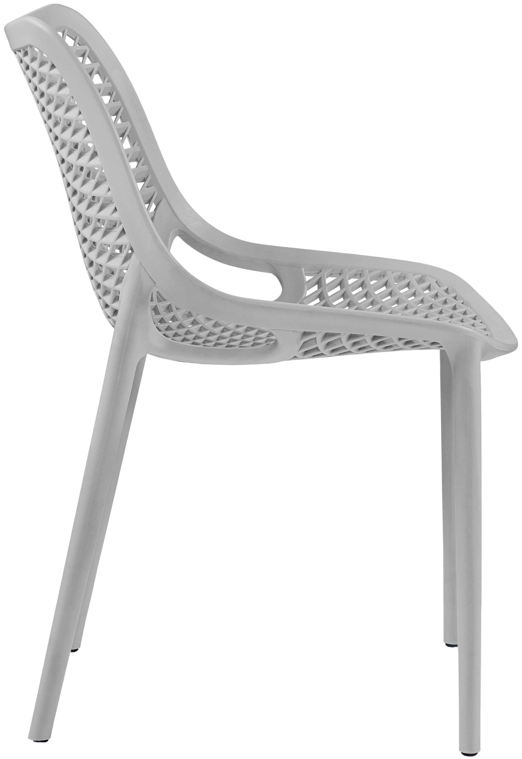 Mykonos Outdoor Patio Polypropylene Plastic Dining Side Chair
