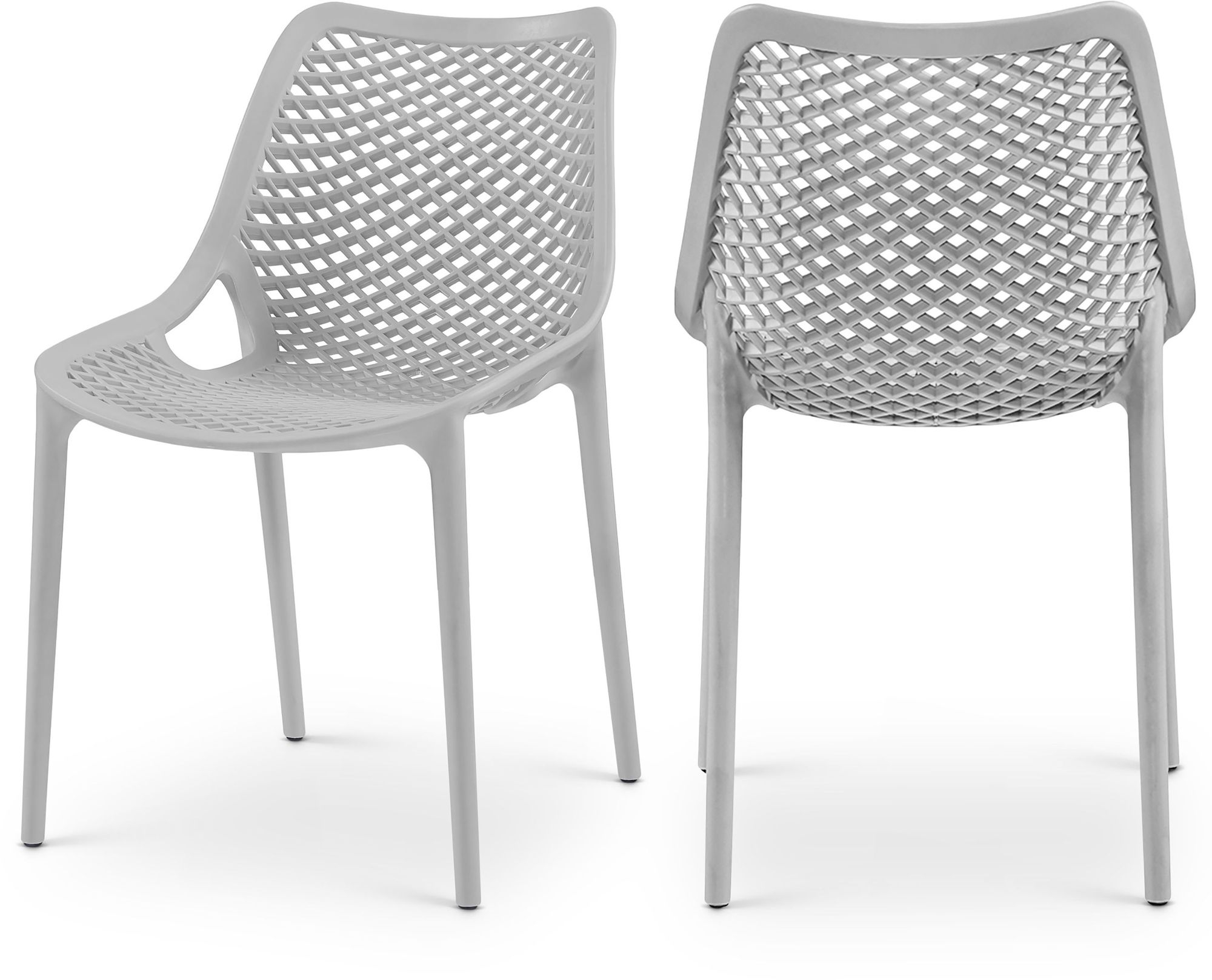 Mykonos Outdoor Patio Polypropylene Plastic Dining Side Chair