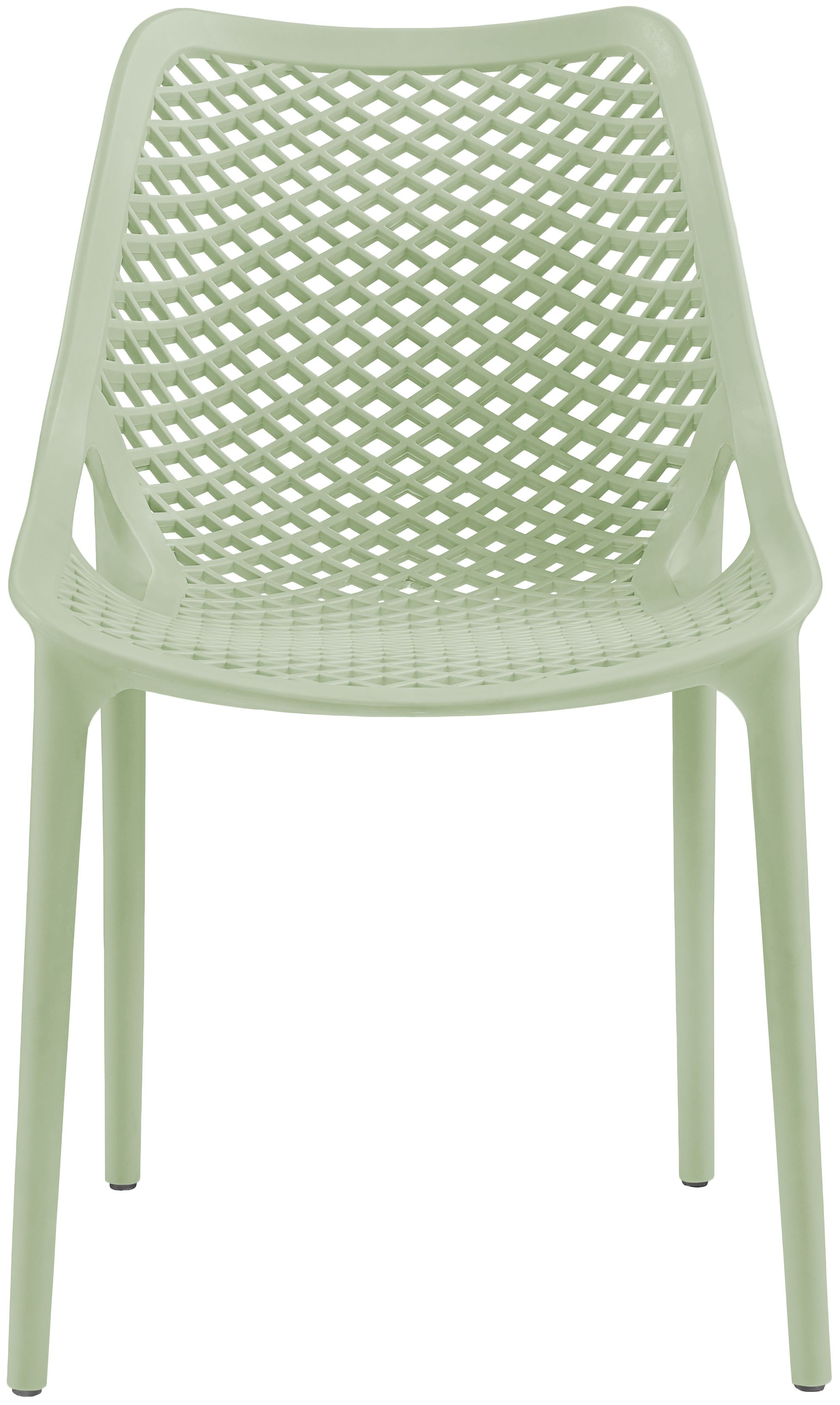 Mykonos Outdoor Patio Polypropylene Plastic Dining Side Chair