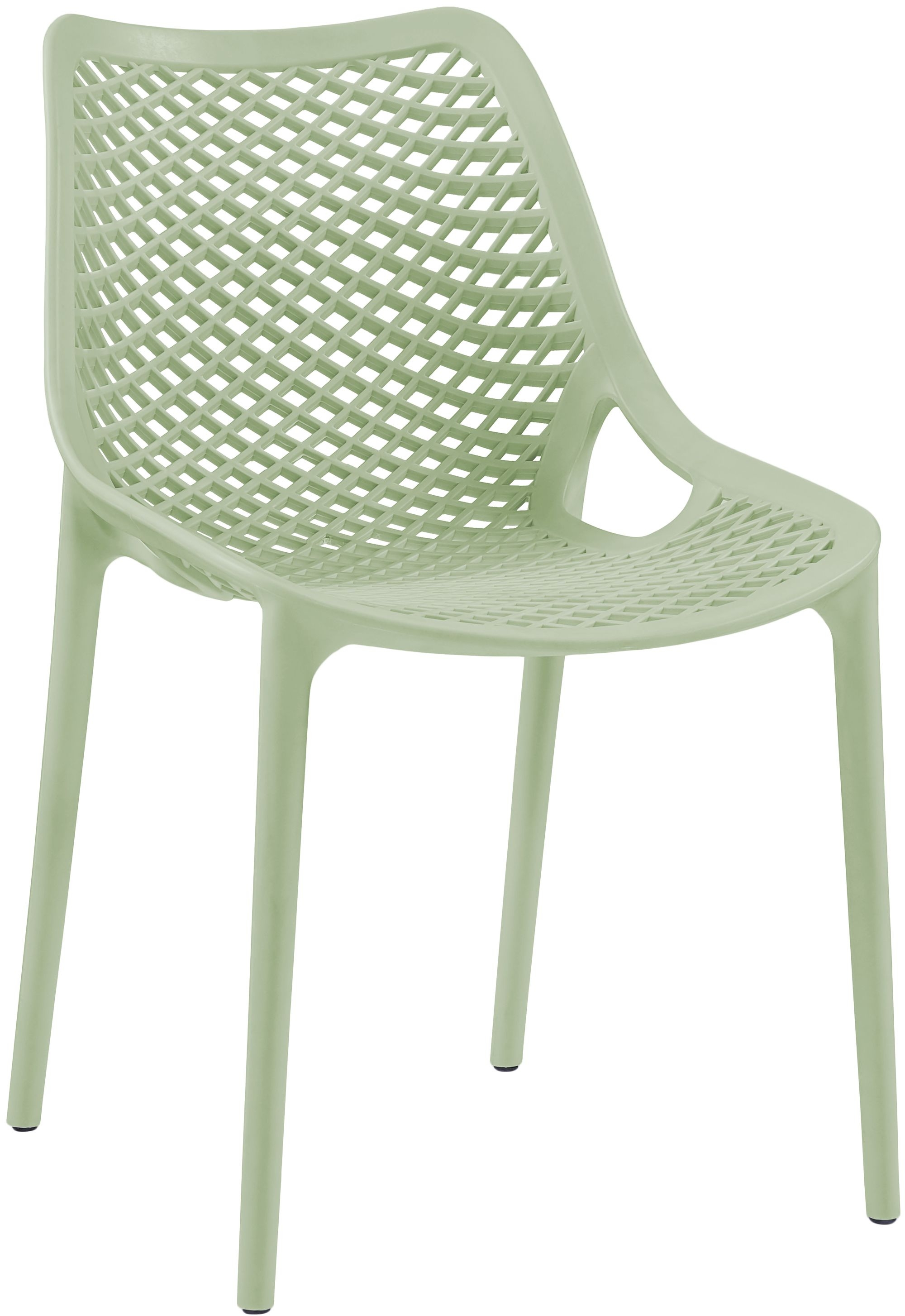 Mykonos Outdoor Patio Polypropylene Plastic Dining Side Chair
