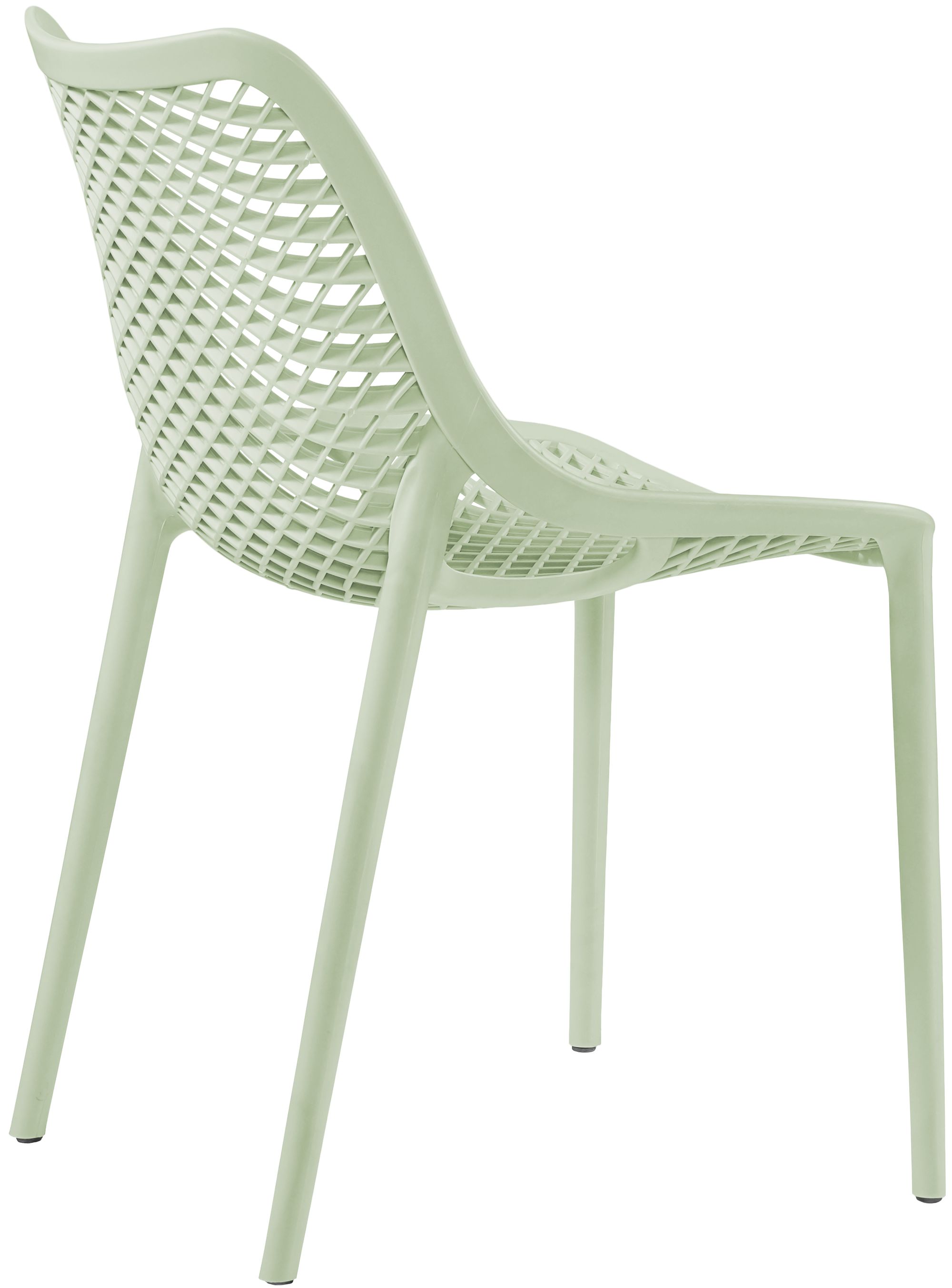 Mykonos Outdoor Patio Polypropylene Plastic Dining Side Chair