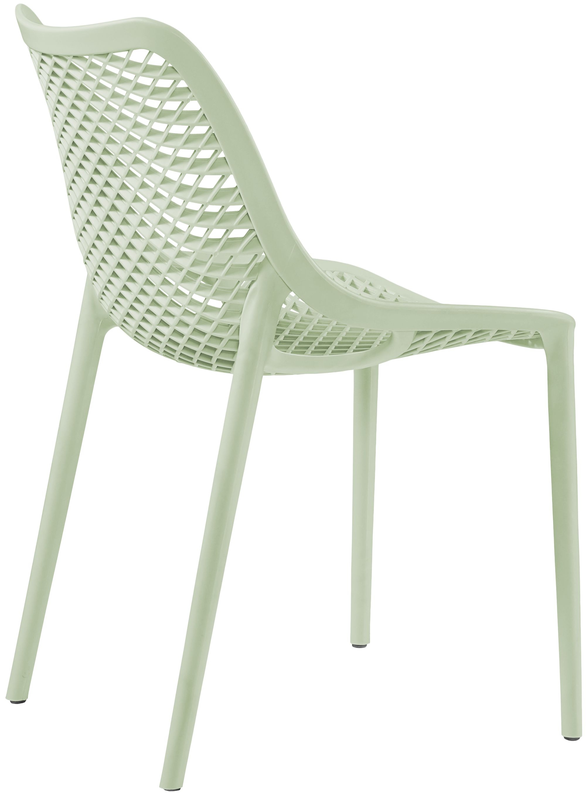 Mykonos Outdoor Patio Polypropylene Plastic Dining Side Chair