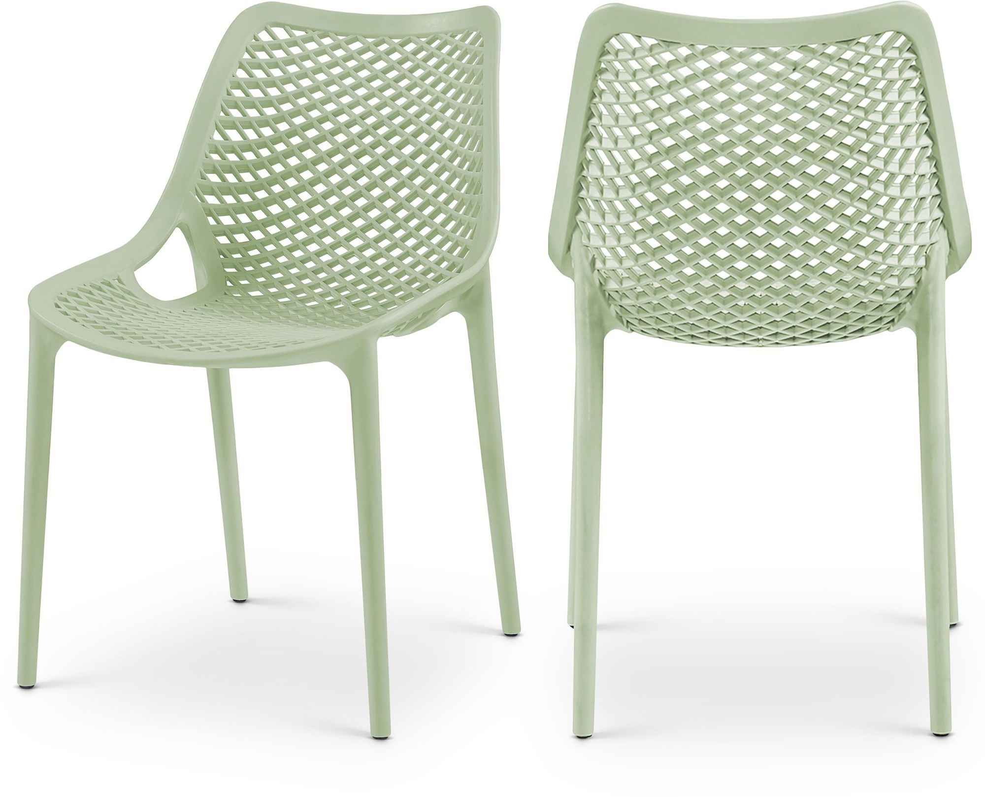 Mykonos Outdoor Patio Polypropylene Plastic Dining Side Chair