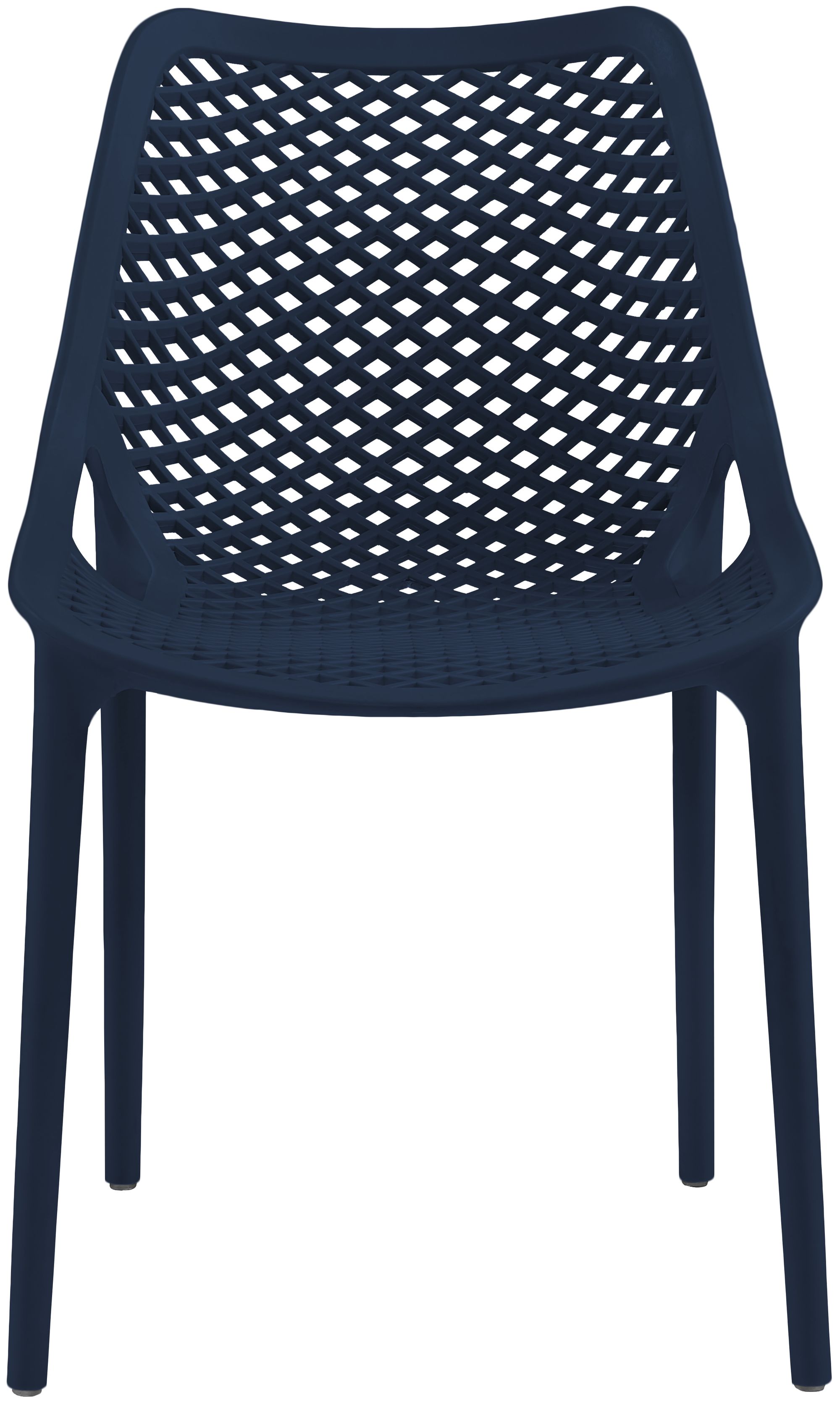 Mykonos Outdoor Patio Polypropylene Plastic Dining Side Chair