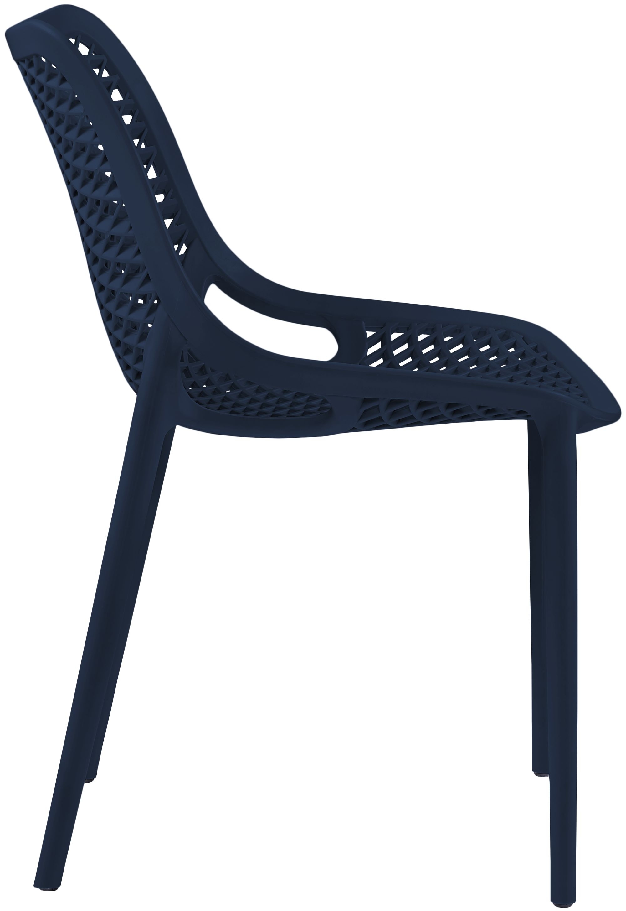 Mykonos Outdoor Patio Polypropylene Plastic Dining Side Chair