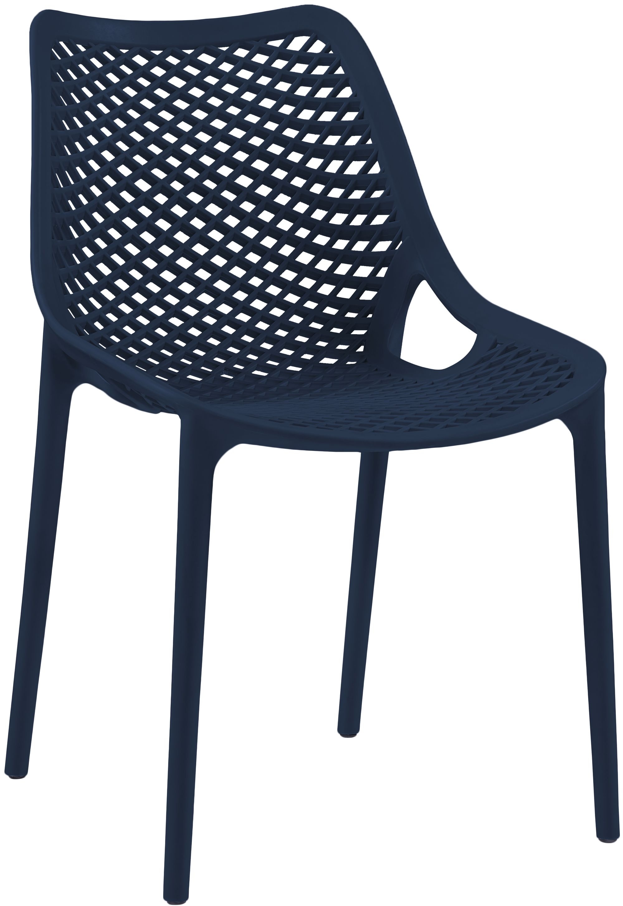 Mykonos Outdoor Patio Polypropylene Plastic Dining Side Chair