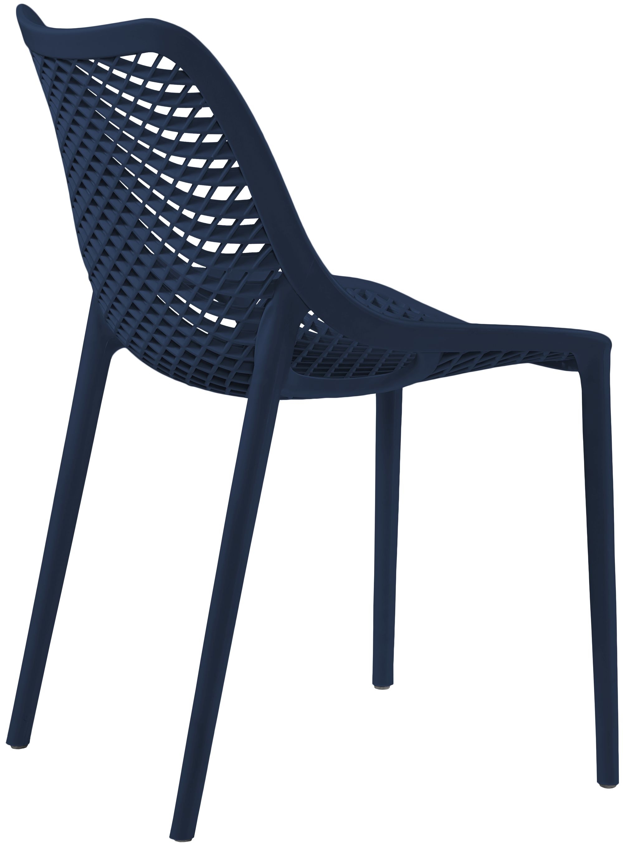 Mykonos Outdoor Patio Polypropylene Plastic Dining Side Chair