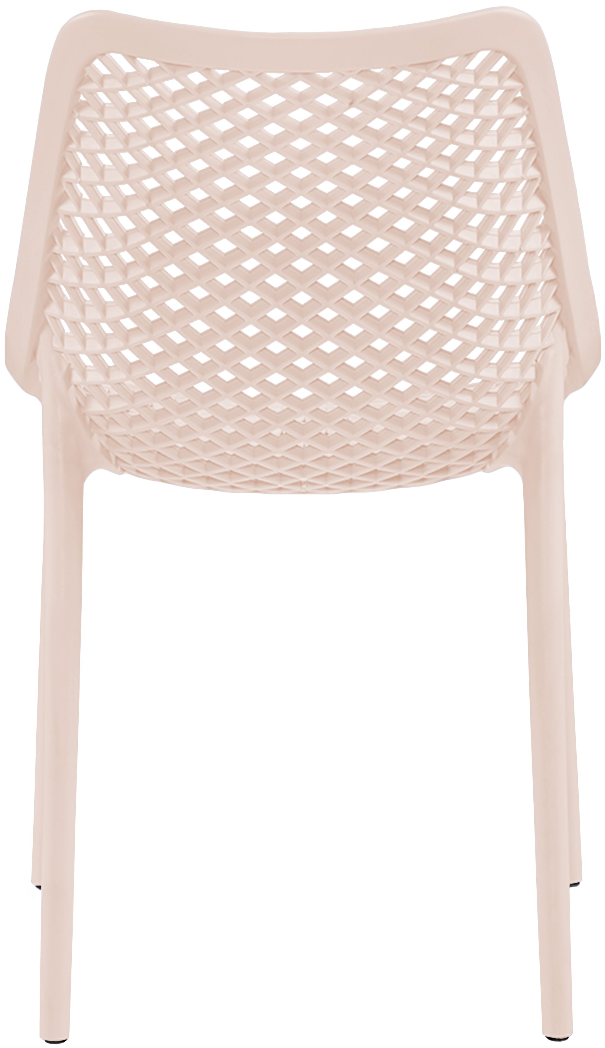 Mykonos Outdoor Patio Polypropylene Plastic Dining Side Chair