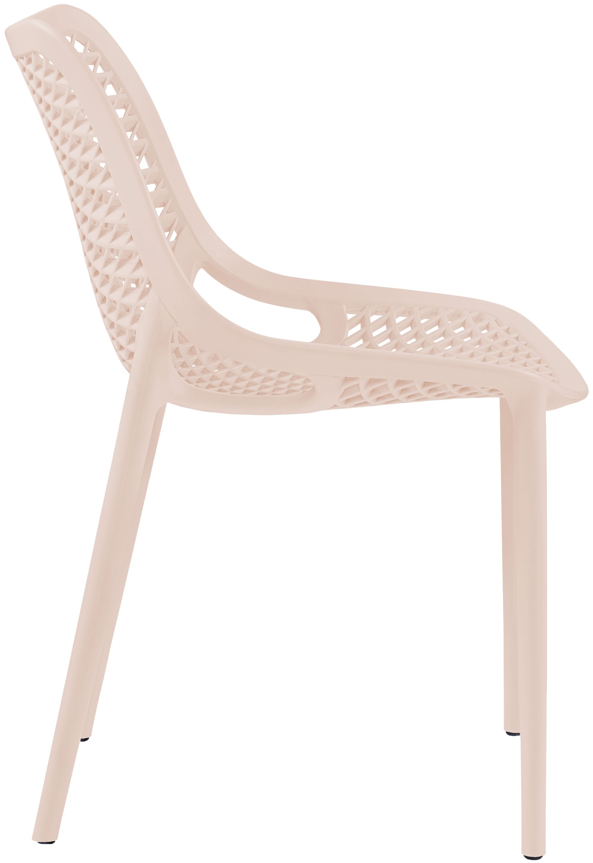 Mykonos Outdoor Patio Polypropylene Plastic Dining Side Chair