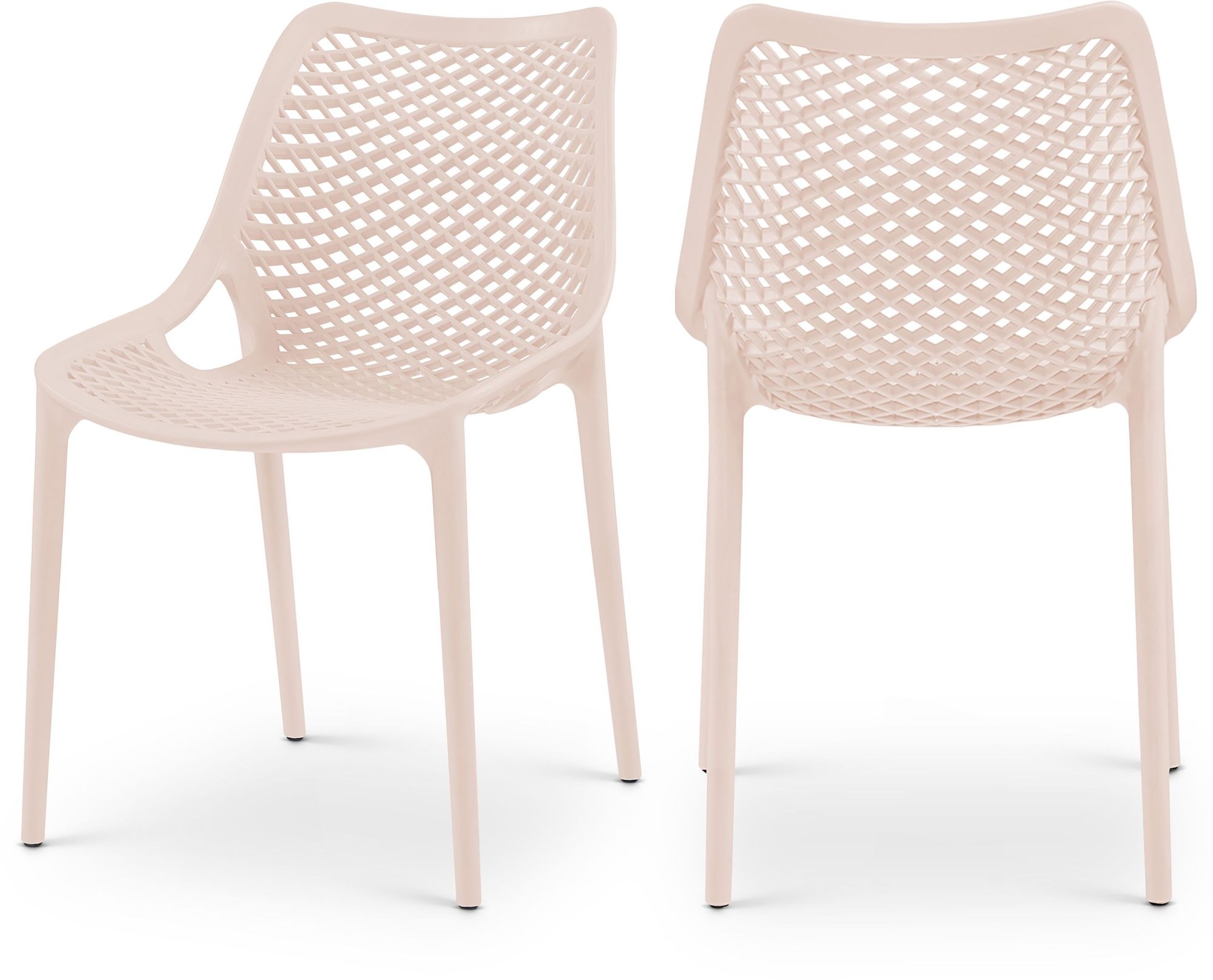Mykonos Outdoor Patio Polypropylene Plastic Dining Side Chair