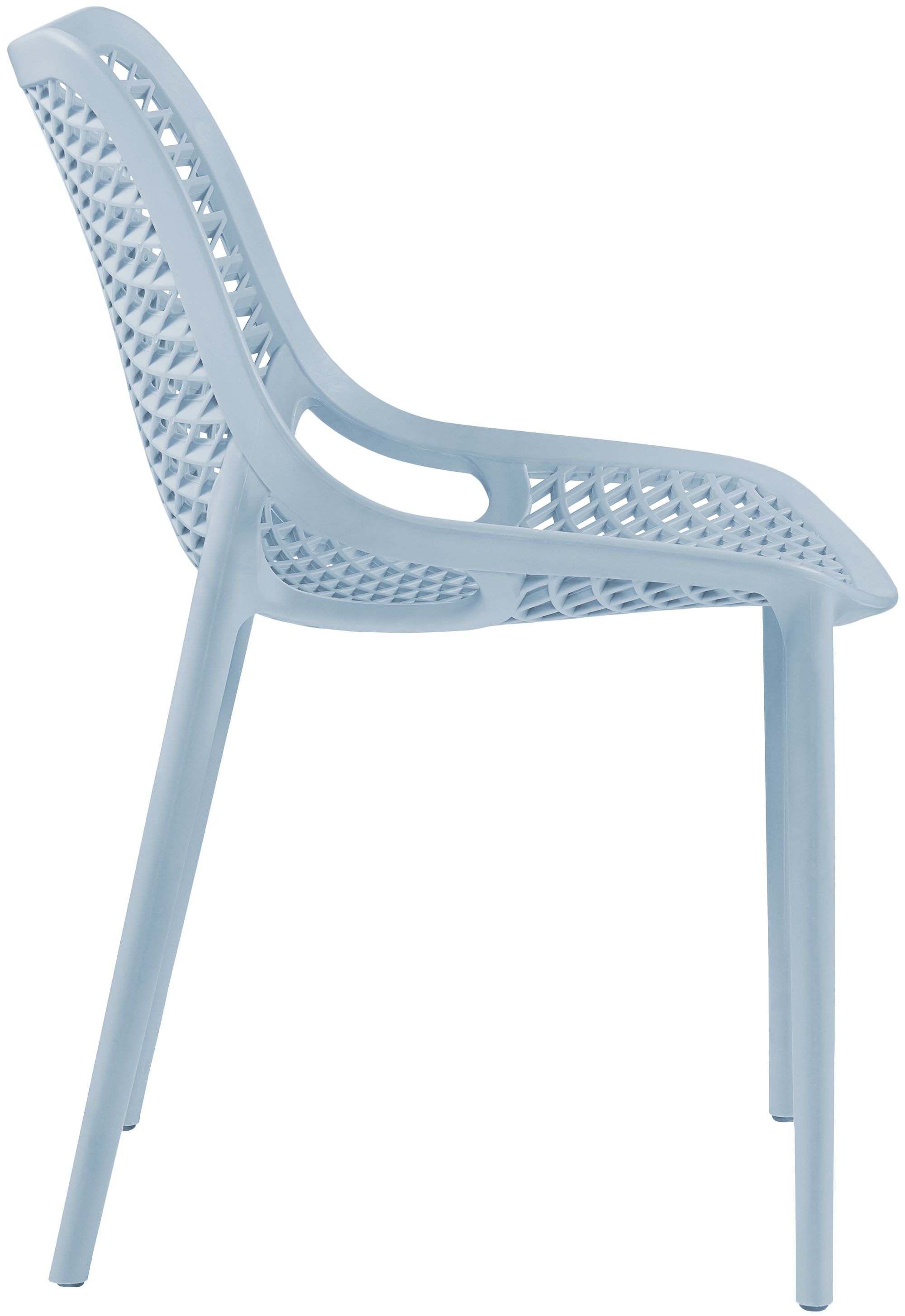 Mykonos Outdoor Patio Polypropylene Plastic Dining Side Chair