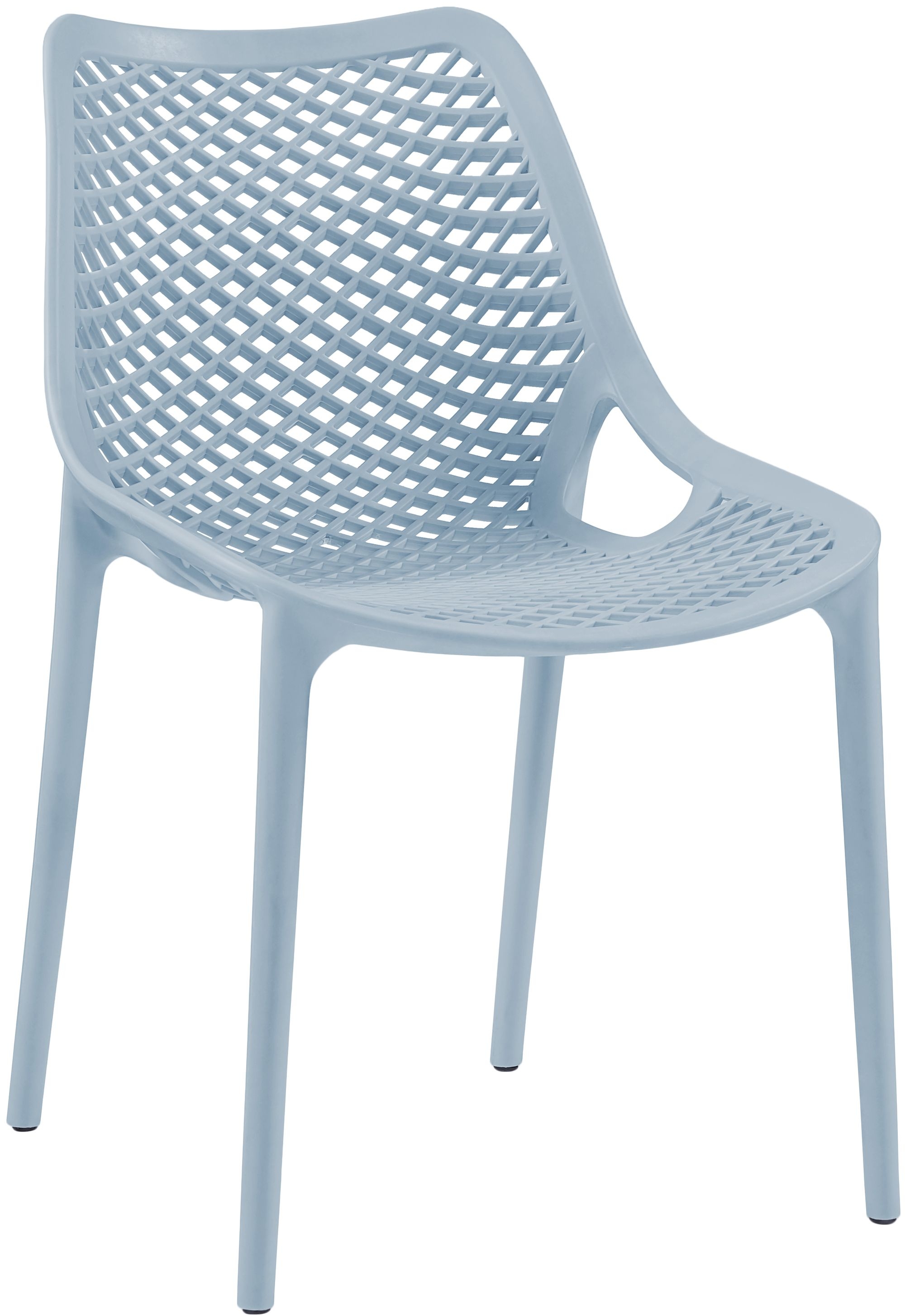 Mykonos Outdoor Patio Polypropylene Plastic Dining Side Chair
