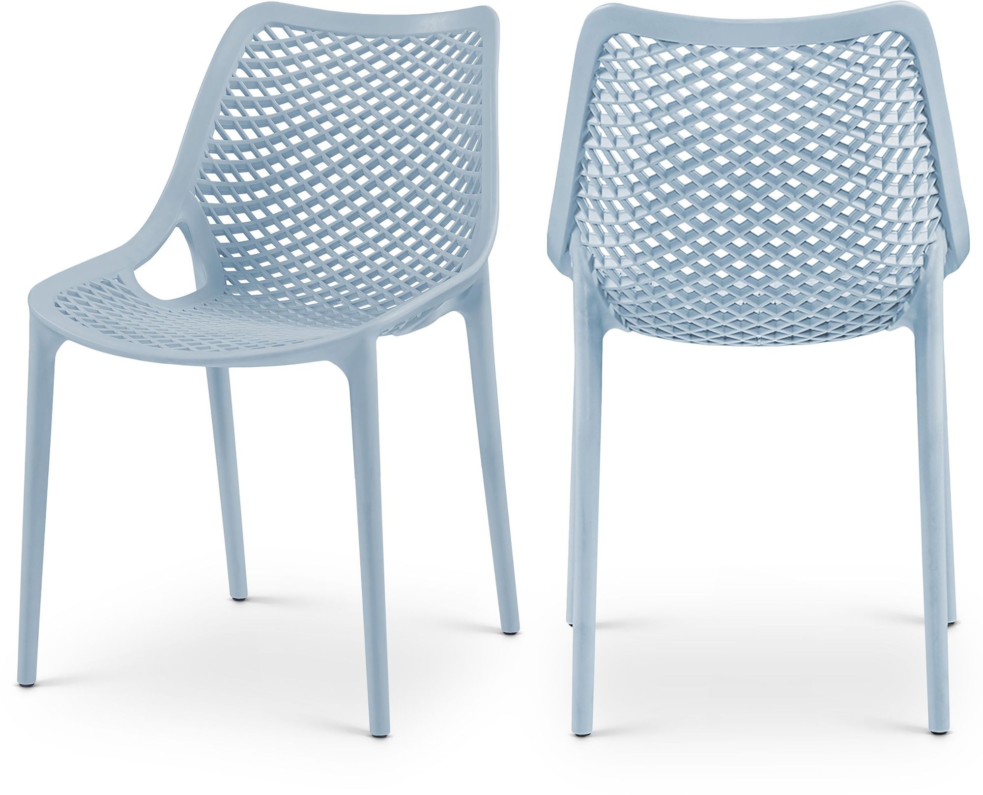 Mykonos Outdoor Patio Polypropylene Plastic Dining Side Chair