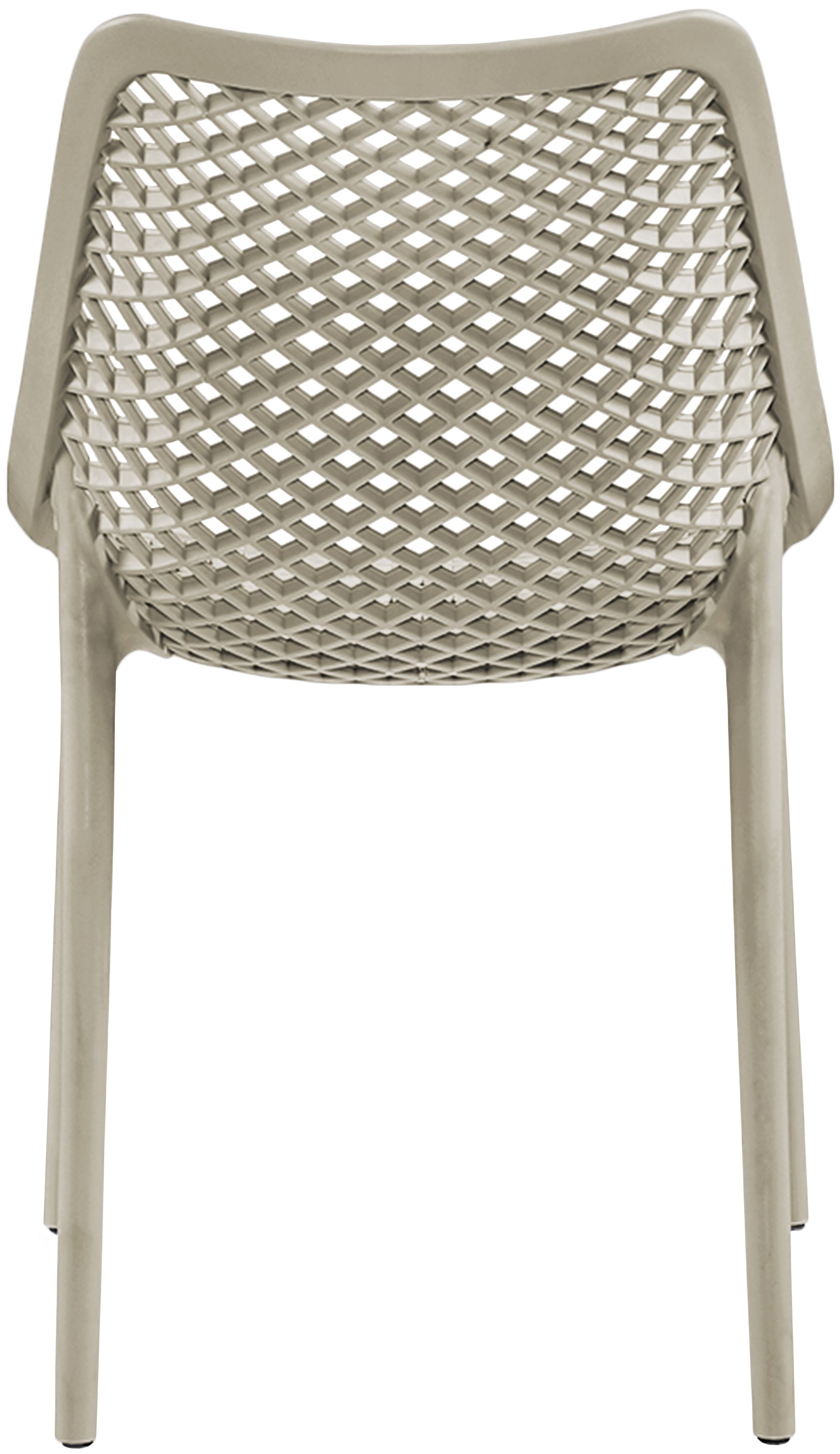 Mykonos Outdoor Patio Polypropylene Plastic Dining Side Chair