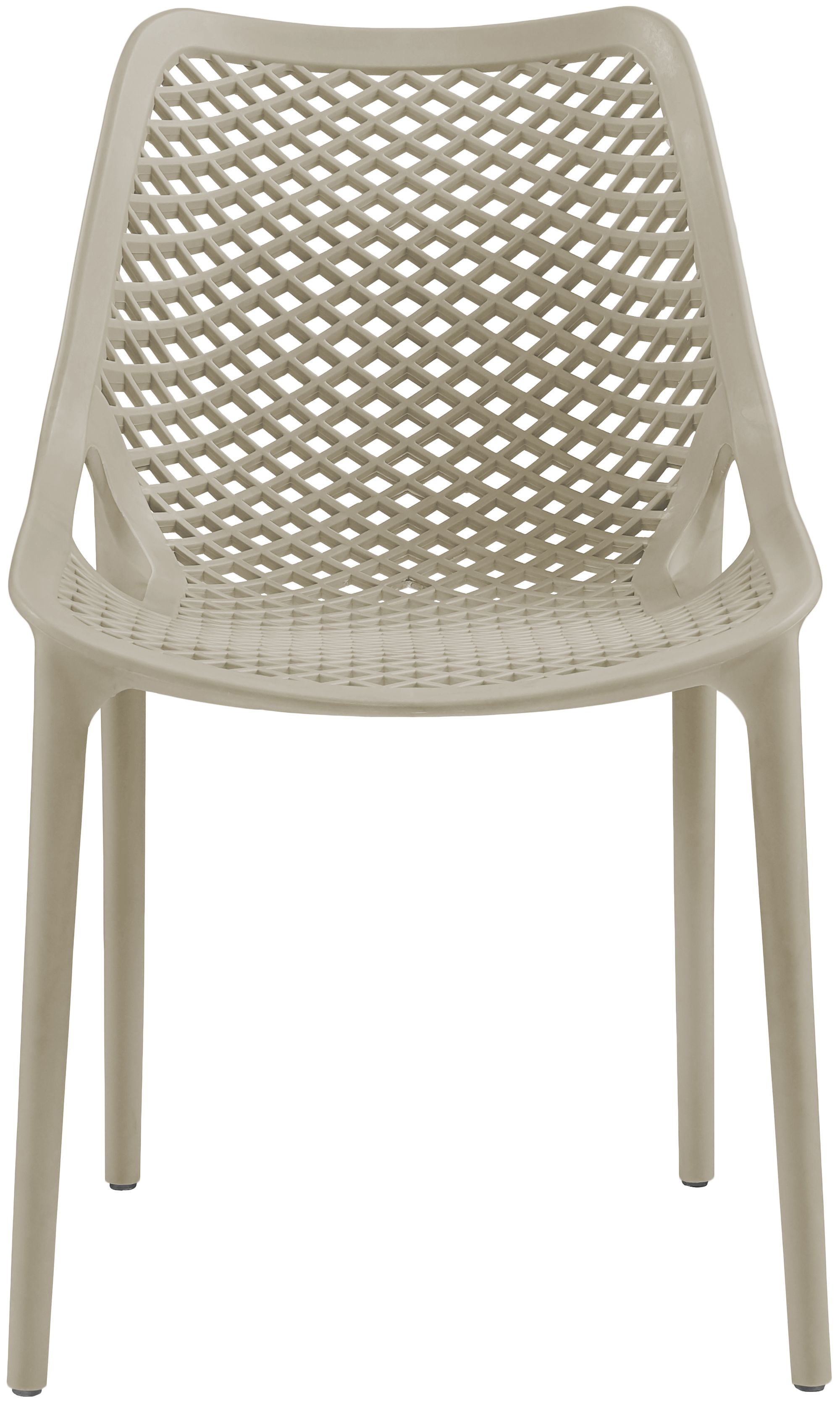 Mykonos Outdoor Patio Polypropylene Plastic Dining Side Chair