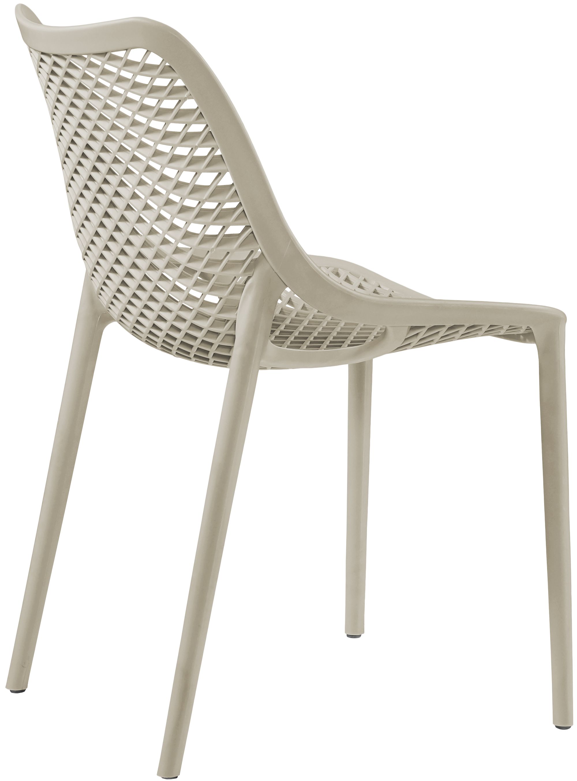 Mykonos Outdoor Patio Polypropylene Plastic Dining Side Chair