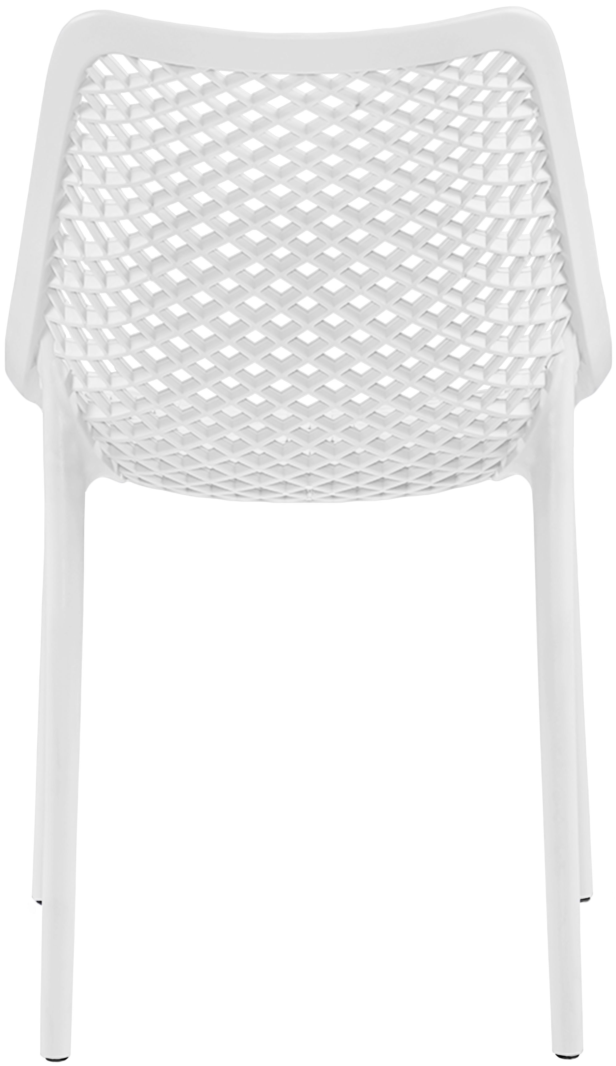 Mykonos Outdoor Patio Polypropylene Plastic Dining Side Chair